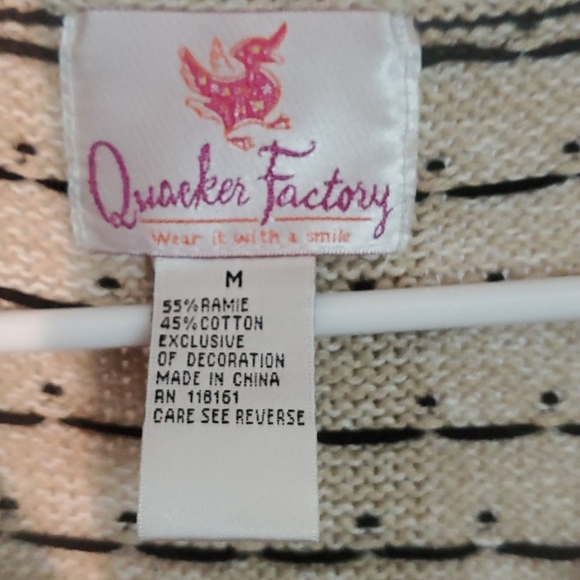 QUACKER FACTORY WOMEN'S VEST SWEATER SIZE M - Picture 2 of 11